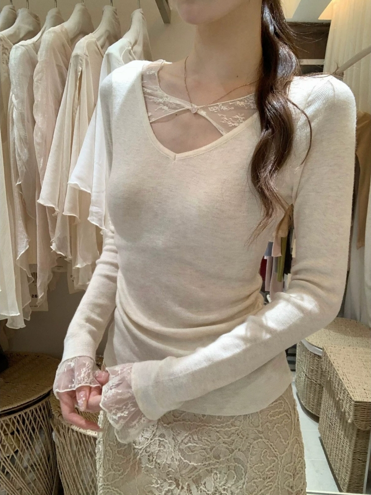 2026 New Soft Lace Panel Knit Cardigan for Women - Image 4