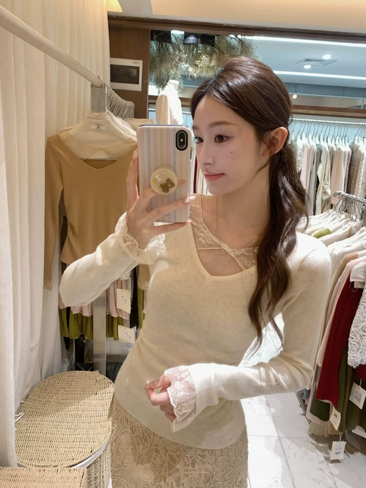 2026 New Soft Lace Panel Knit Cardigan for Women - Image 3