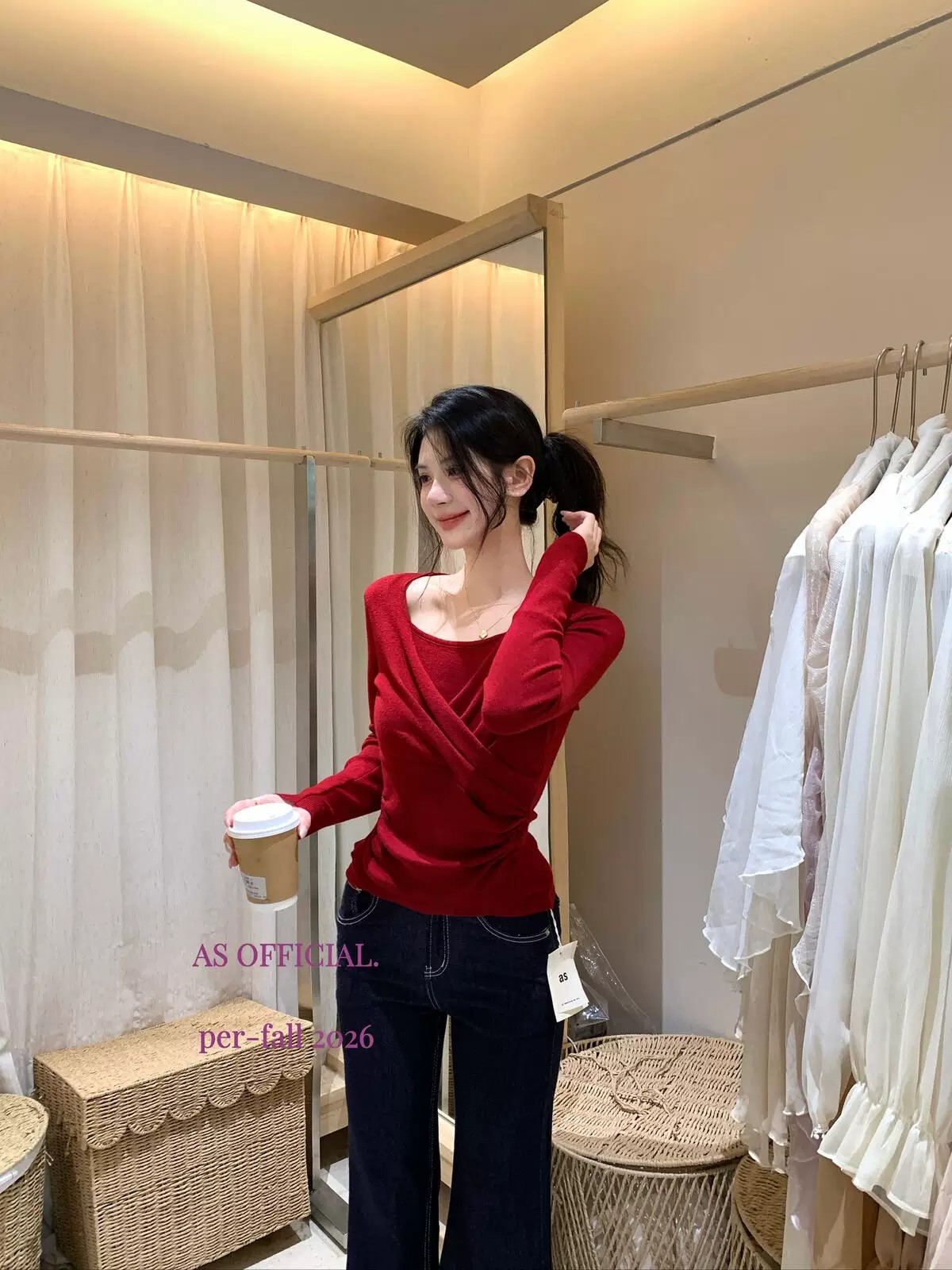 Korean Style Soft Pure Desire Twist Knit Sweater Women Fall Winter Base Layer Cross Fake Two Piece Waist Cinched New Knit Top - Image 2